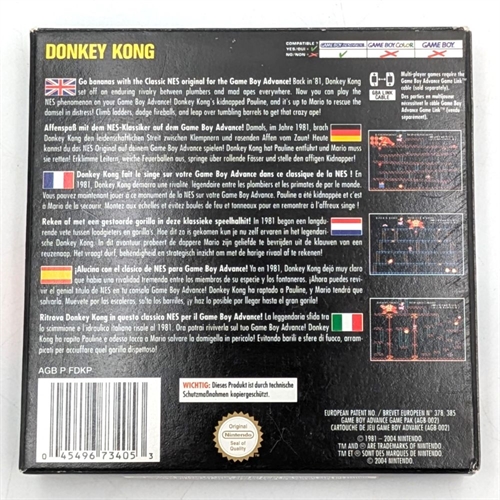 Donkey Kong NES Classics - Complete In Box - GameBoy Advance game (B Grade) (Used) (Eng)